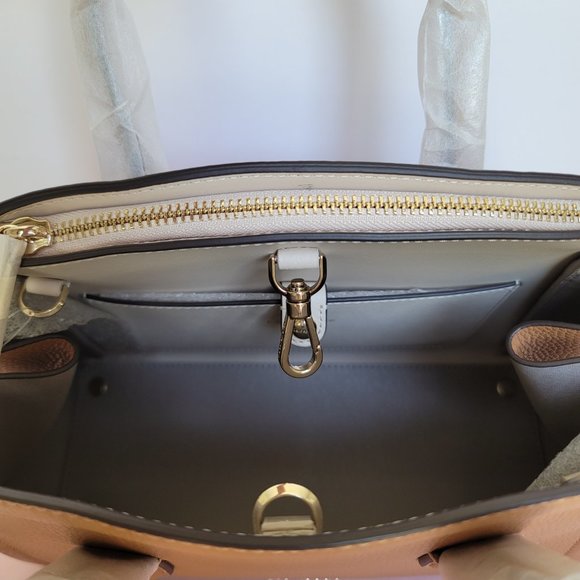 KATE SPADE Knott Pebbled Leather MEDIUM Satchel & Slim Bifold Wallet- Bungalow ⭐ - Picture 8 of 16